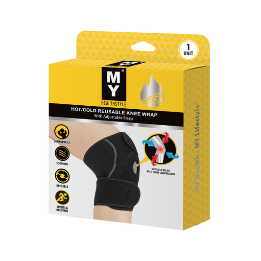 MY Healthstyle Hot/Cold Reusable Gel Knee Wrap