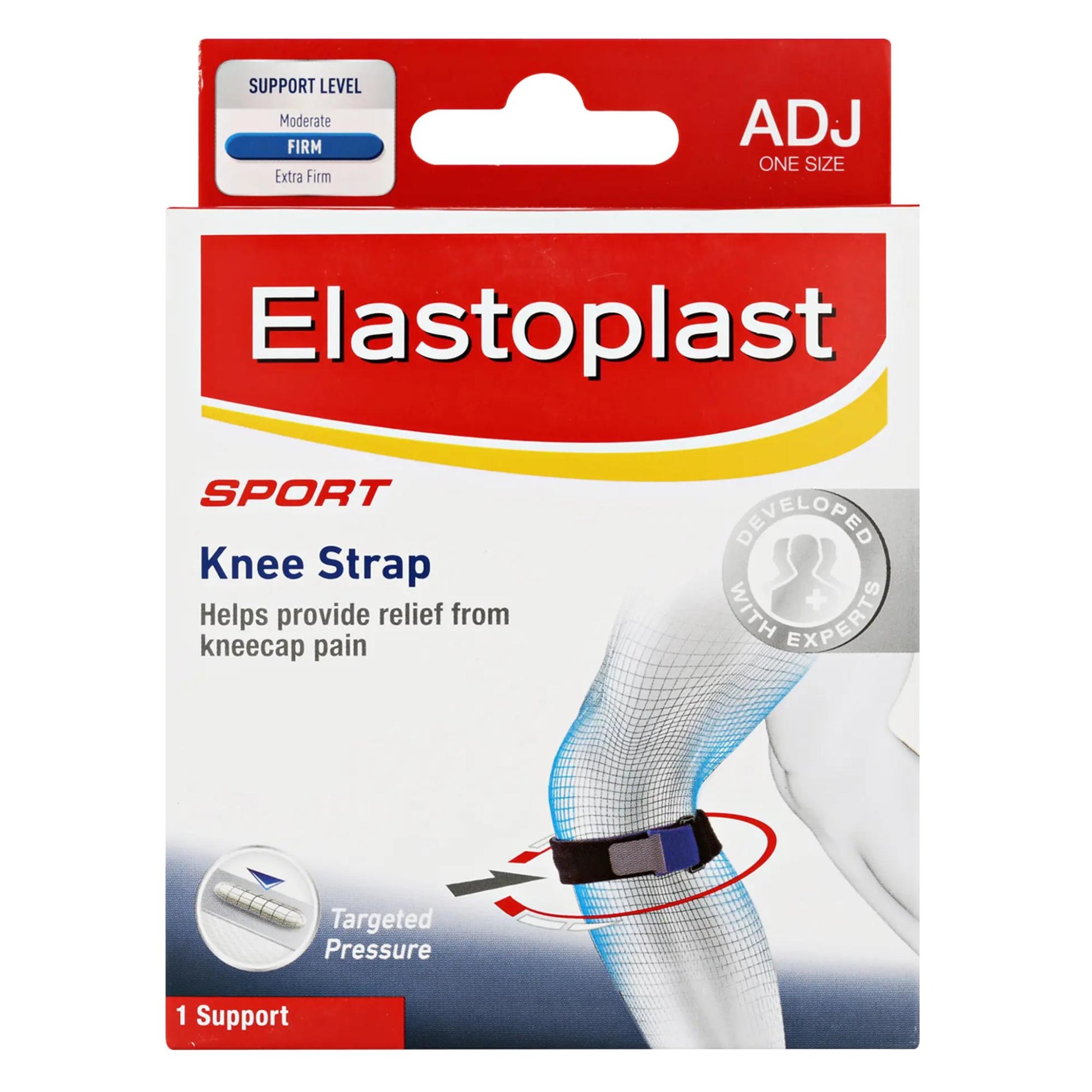 Elastoplast Sport Knee Strap - Adjustable - Black