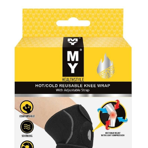 MY Healthstyle Hot/Cold Reusable Knee Wrap With Adjustable Straps