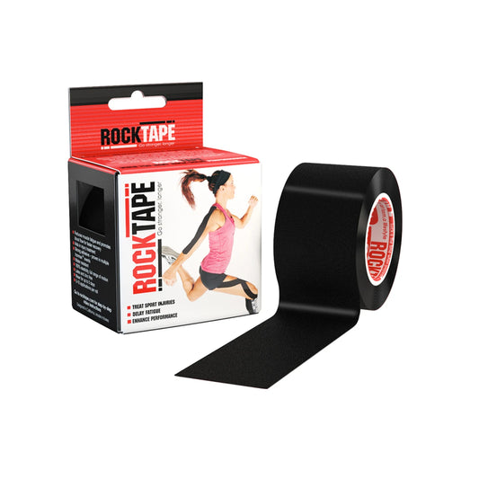 RockTape Kinesiology Tape Black - 5cm x 5m