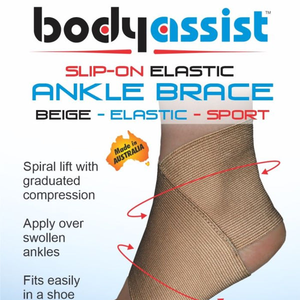 Bodyassist Slip-On Elastic Ankle Brace - Large