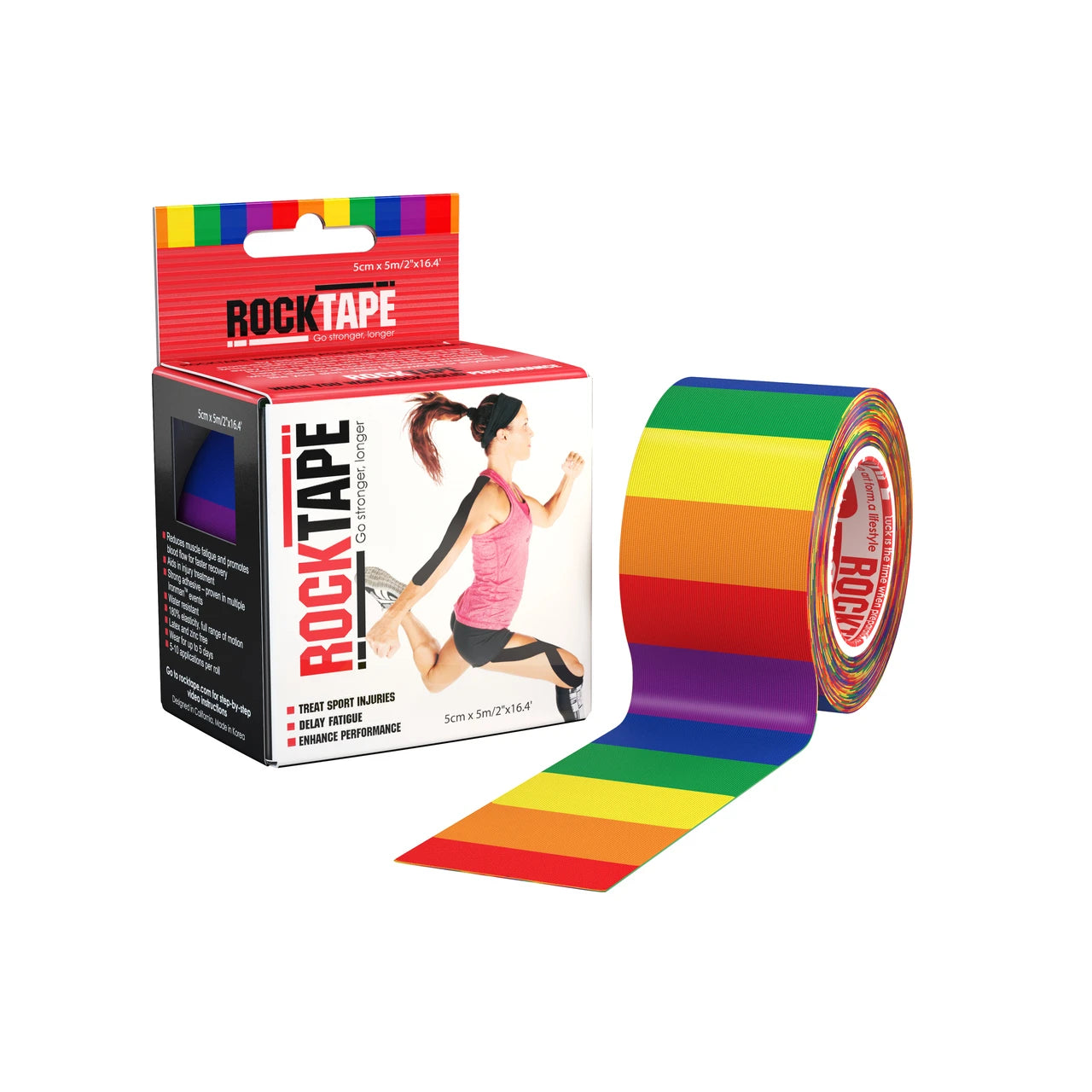 RockTape Kinesiology Tape Rainbow - 5cm x 5m