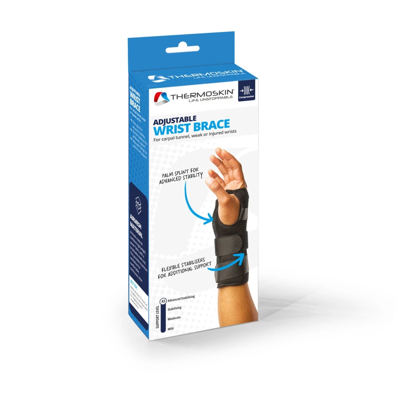 Thermoskin Adjustable Right Wrist Brace - Universal