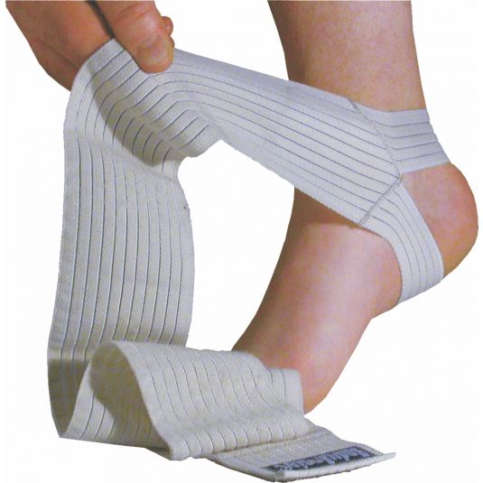 Bodyassist Elastic Ankle Wrap With Heel Loop Anchor - Beige