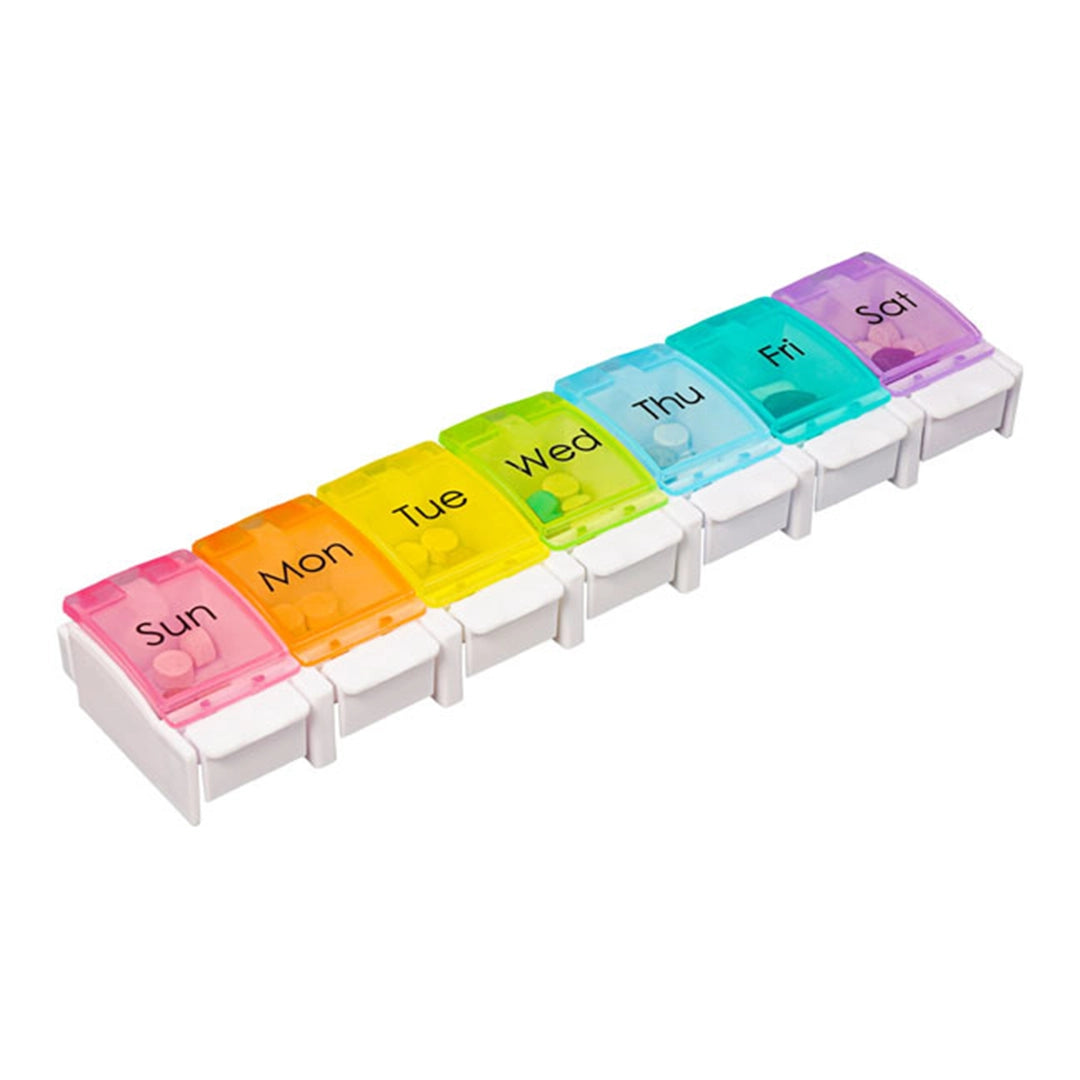 PB809 Weekly push button pill organizer