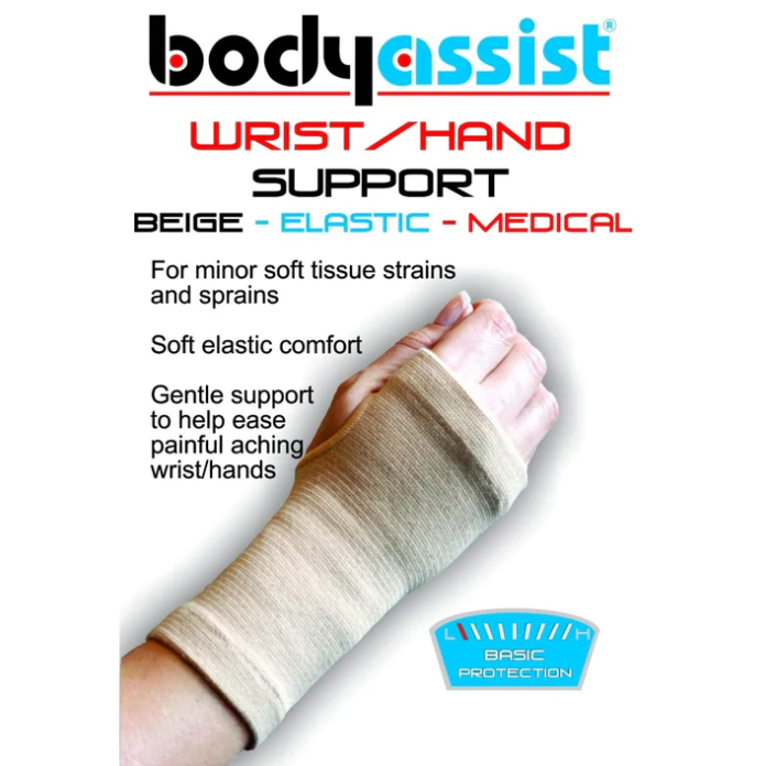 Bodyassist Slip-On Wrist/Hand Support - Beige - Medium