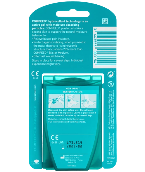 COMPEED® Sports Heel Blister Plasters