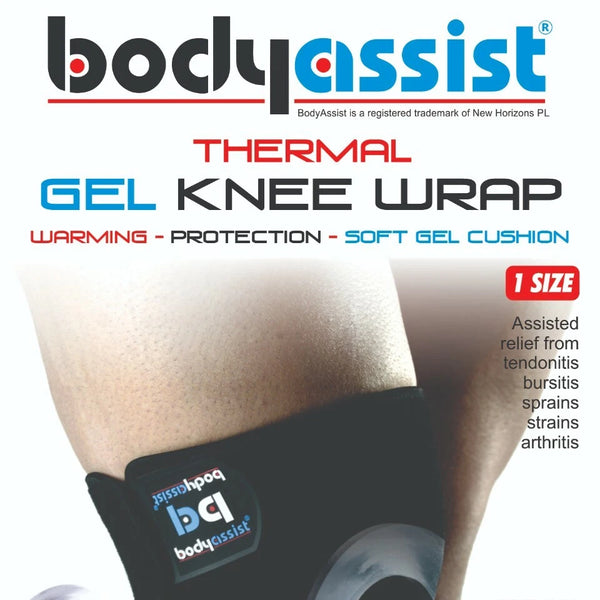 Bodyassist Thermal Knee Wrap With Gel Buttress
