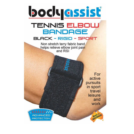 Bodyassist Tennis Elbow Bandage - Black